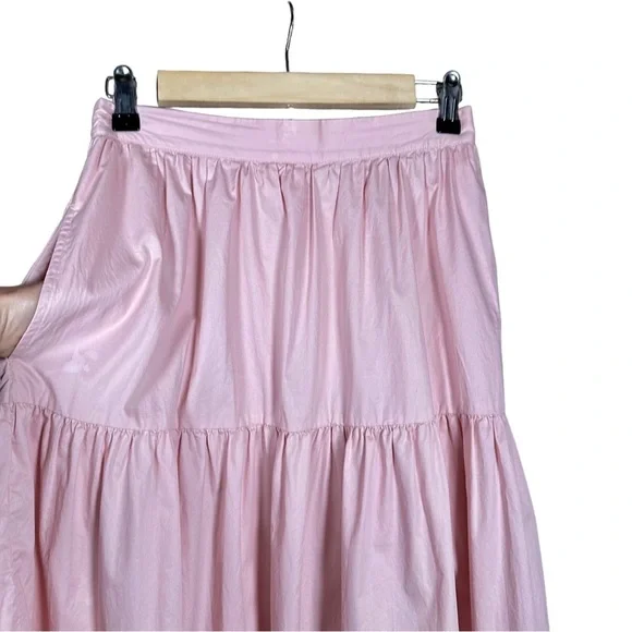 XiRENA Pink Tiered Midi Skirt - Picture 3 of 9